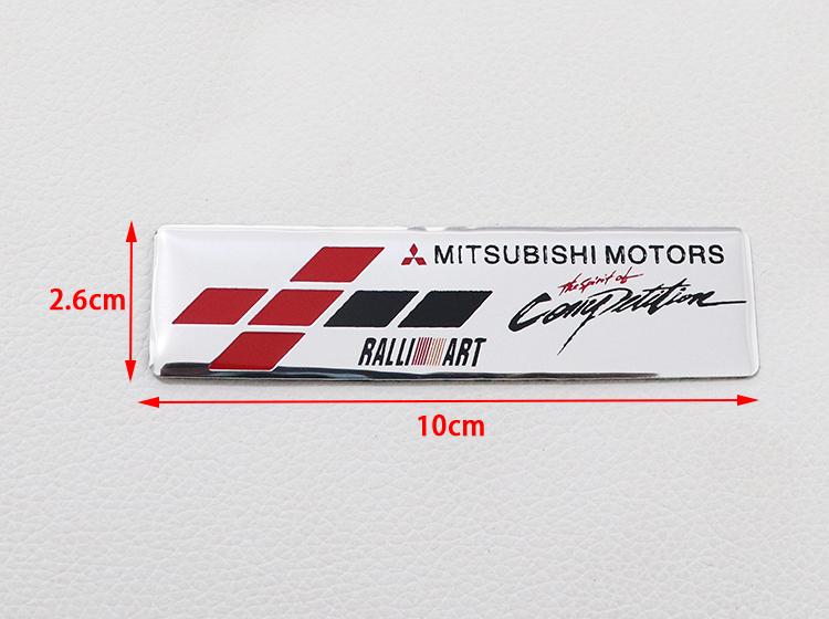 1 pz 3D Mitsubishi Logo Auto Adesivo in Alluminio Parafango Laterale Paraurti Posteriore Portellone Posteriore Adesivo Baule Adesivo Emblema Accessori Styling