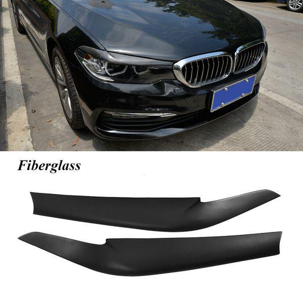 

Black ABS Headlight Eyebrows for BMW G30 - Front Left & Right Eyelids Decor None