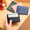 Ultraflaches PU-Leder-Kartenetui Damen Herren Minimalistisches Mini-Portemonnaie Kredit-ID-Zugangsetui