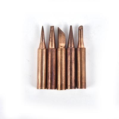 5 Stücke Reines Kupfer 900M-T Lötkolben Spitze Bleifreie Lötspitzen Schweißkopf