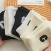C Letter Women's Over-the-Knee Socks - Trendy College Style for Autumn & Winter