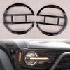 1 Pair Black Front Headlight Protector Guard Cover Trim ABS Fit for Ford Bronco 2024