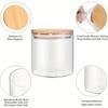 22oz Set Of 6 Glass Jars With Airtight Bamboo Lids Glass Kitchen Canisters Clear Container For Food Storage Of Dry Goods Cookie