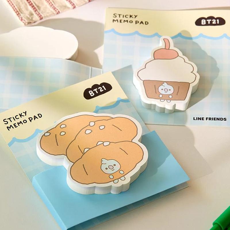 BT21 Baby Bakery Sticky Memo Pad (8 Options)