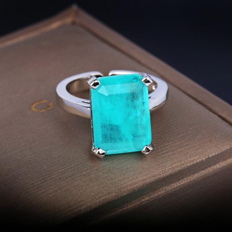 

Классическое изумрудное кольцо Простое кольцо на годовщину свадьбы No. 8