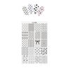 Professional Nail Stamping Plates Floral French Tip Art Templates Stainless Steel For DIY Home Manicure Reusable Tool