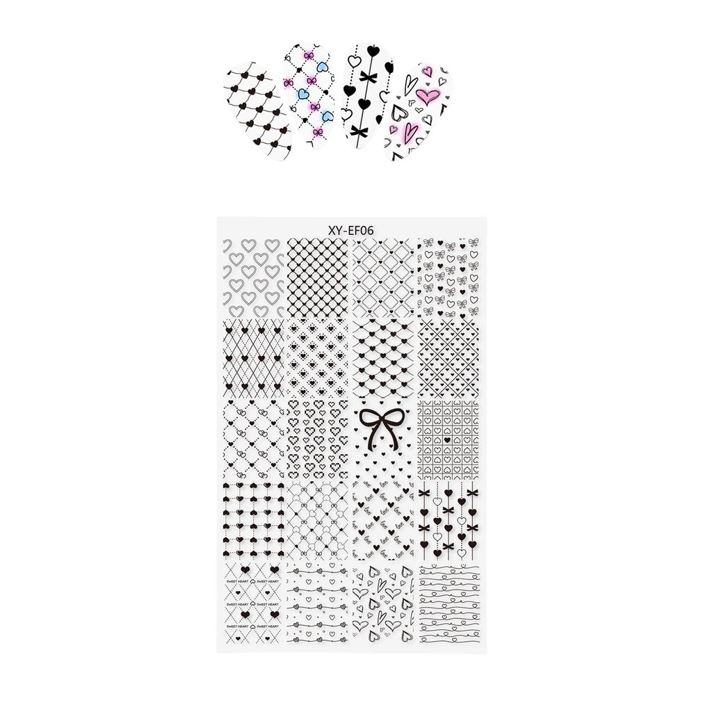 Professional Nail Stamping Plates Floral French Tip Art Templates Stainless Steel For DIY Home Manicure Reusable Tool