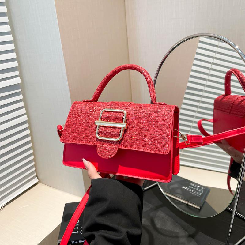 This year's popular fashion Korean version of temperament handbag 2025 spring new niche design casual trend small square bag