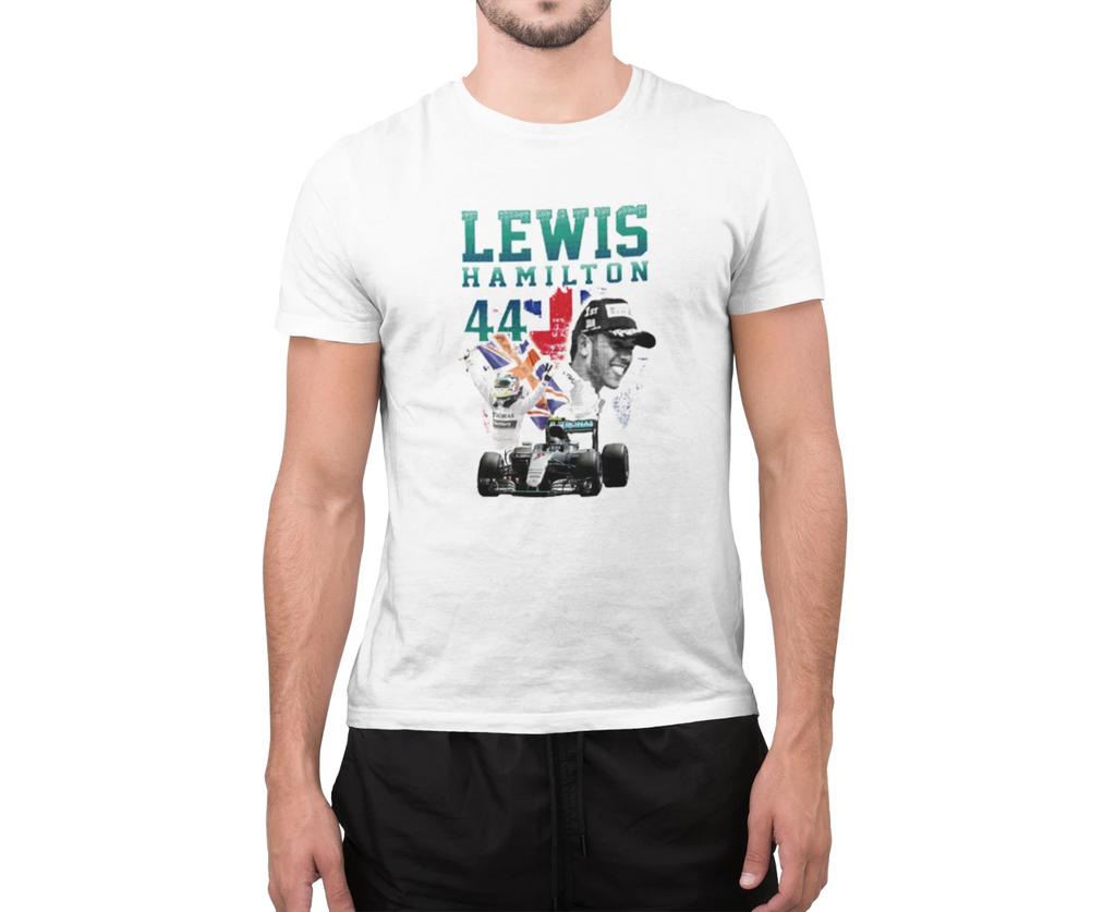 Funny Lewis Hamilton 44 Unisex Tumblr Racing Racer Novelty Top T-Shirt