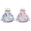2-10 Years Kids Girls Warm Hooded Coat Winter Windproof Zipper Fleece Jacket