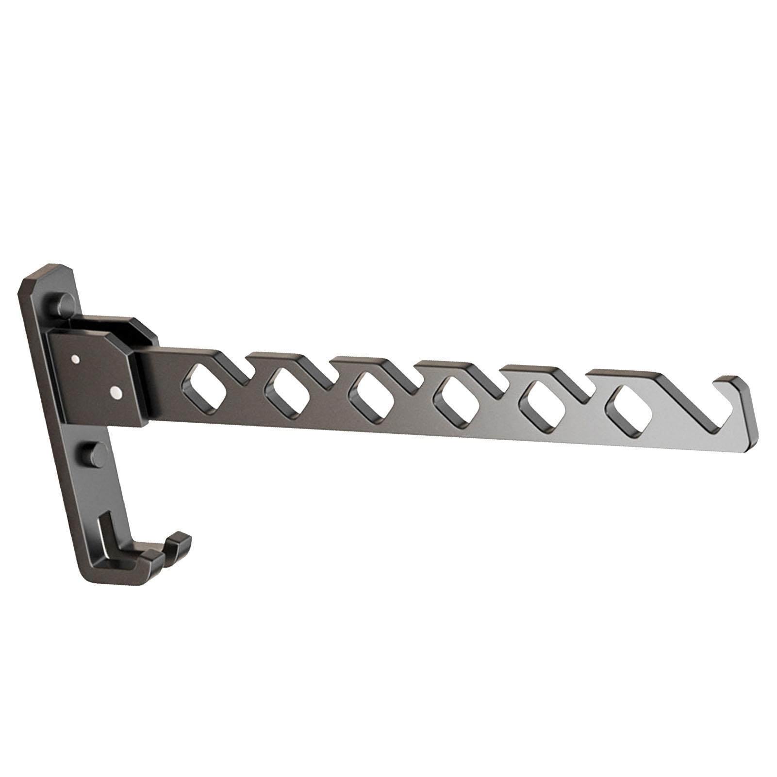 

Home Folding Coat Drying Hook Anti Slip Aluminium Alloy Retractable Wall Mounted Hanger Rack Garment Hooks for Home