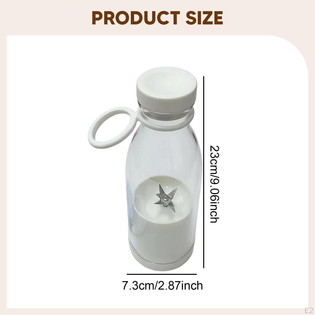 Electric Juicer Juice Mixer Bottle Mixing USB Fast Charging Portable Blender White