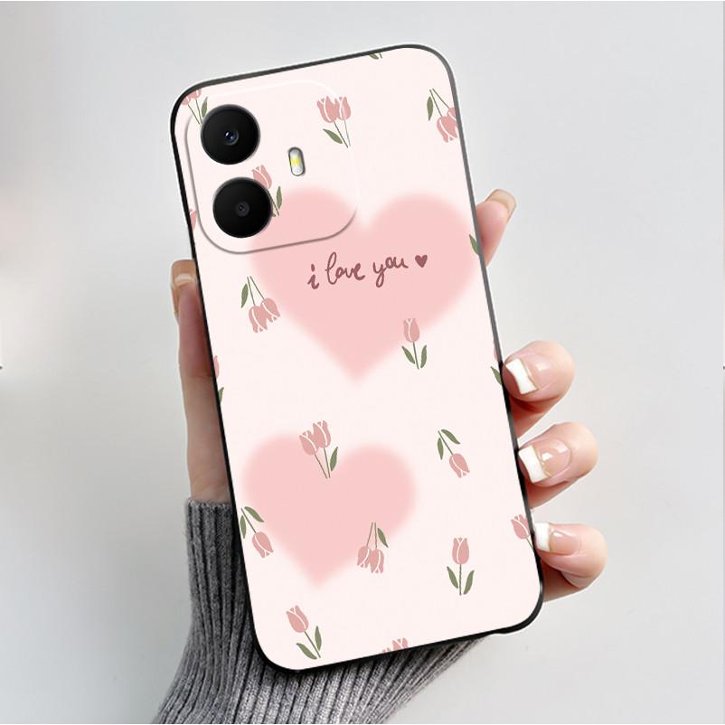 For TCL K70 4G 5G Case Luxury Fashion Butterfly Flower Black Soft Silicone Bumper Cover for TCL K70 Power T522A T522E Phone Case