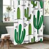Plant Cactus Bathroom  Shower Curtain Dwarf Waterproof fabric bathroom Curtain With 12 Hooks Sunflower Home Deco