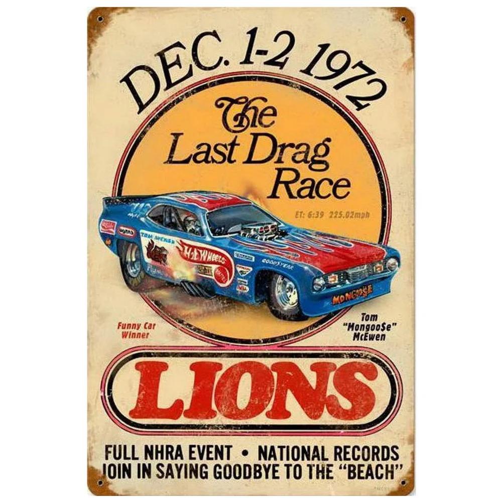 Monaca Grand Prix Car Racing Metal Tin Signs Posters Plate Wall Decor for Bars Game Room Man Cave Cafe Club Retro Posters Plaque