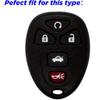 Key Fob Cover for Chevy GMC Hummer: 5 Buttons Key Fob Case Fit for Chevy Traverse Malibu Impala Limited Monte Carlo GMC Acadia Limited Denali Savana