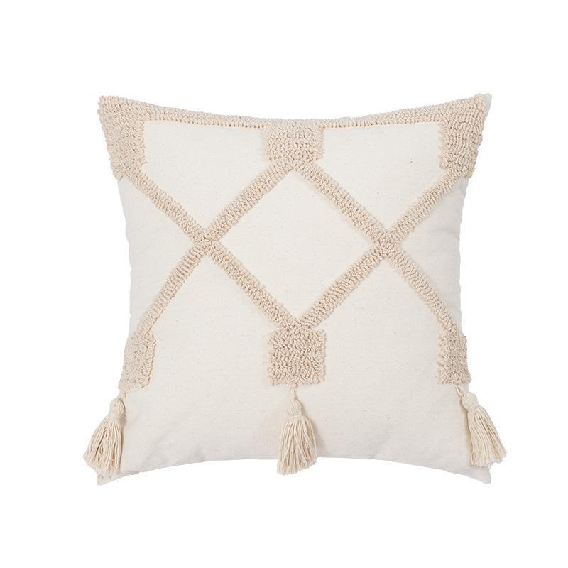 New Nordic Moroccan Ethnic Tufted Tassel Pillowcase