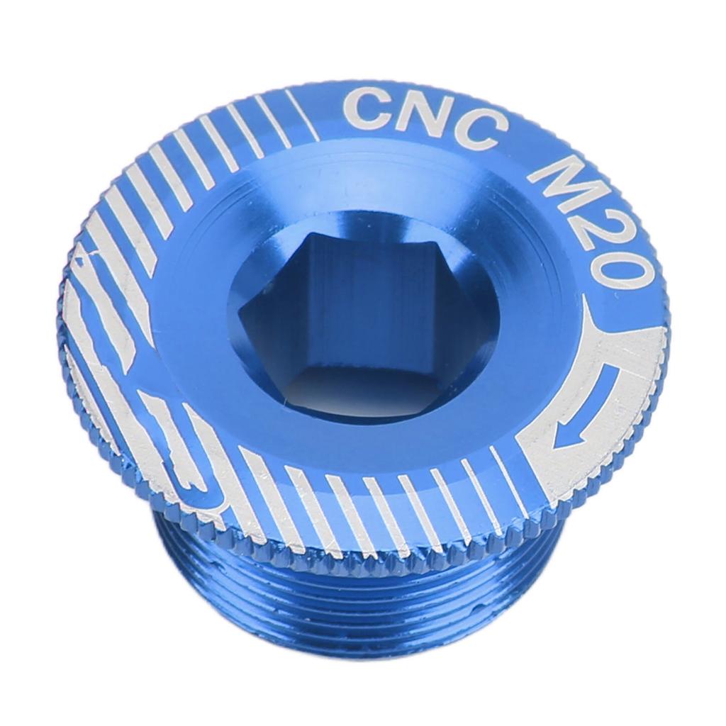 Șuruburi braț pedalier bicicletă Aliaj de aluminiu Șurub fixare pedalier M20 Șuruburi braț pedalier bicicletă M20 Albastru