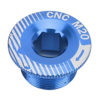 Bicycle Crank Arm Screws Aluminum Alloy M20 Crank Fixing Screw Bike Crankset Arm BoltsM20 Blue