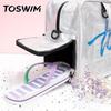 TOSWIM Swimming Bag, Dry And Wet Separation, Waterproof Storage Bag, Crossbody Fitness Bag, Silver