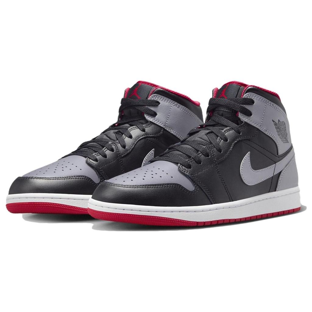 Air Jordan 1 Mid Bred Shadow Męskie Sneakersy Szare Czarne Cementowo-Szare DQ8426-006