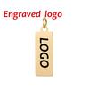 SUNIBI Gepersonaliseerde Logo Tags Roestvrijstalen Bedels voor Kettingen Armbanden 6 Maten om te Kiezen Sieraden