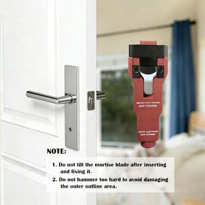 Door Latch Mortise Tool Fits 1-3/4" or 1-3/8" Thick Door Help Remove Material To Install Door Latch Accurate Professional Door Latch Installation Kit