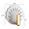 4/8Pcs Creative Shell Shape Wall Hook Bathroom Multifunction Punch-Free Hooks Coat Hanger Home Decoration Self-Adhesive Hooks