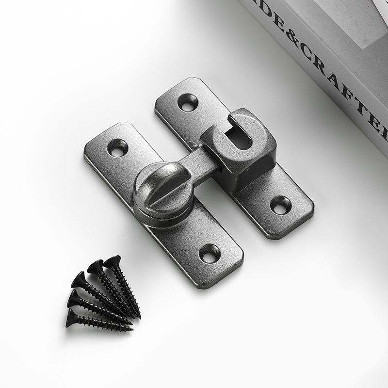 Diebstahlsicherer Türschnapper aus Aluminiumlegierung, ohne Bohren, mit 90° & 180° Anschlag