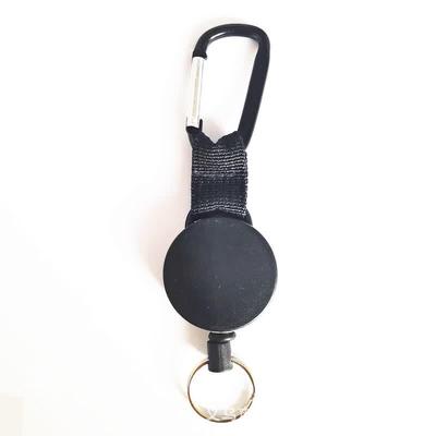 Ally Retractable Carabiner Keychain with Steel Wire Rope