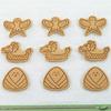 2/3Pcs Cartoon Pattern Printing Cookie Cutter Mold DIY Kites Zongzi Boats Mold