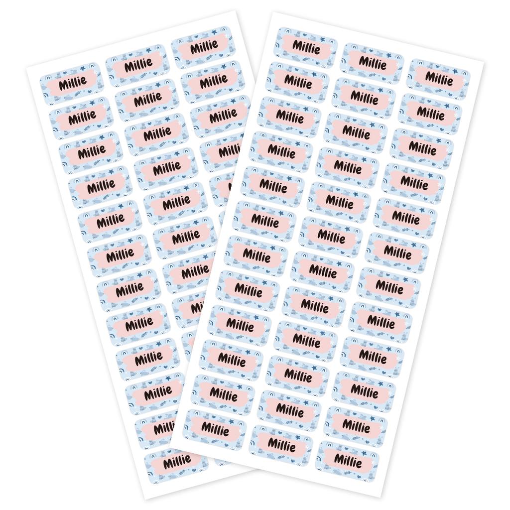 Custom Name Stickers Personalized Waterproof Labels For Water Bottles Notebooks Stationery Storage Boxes And Daily Items