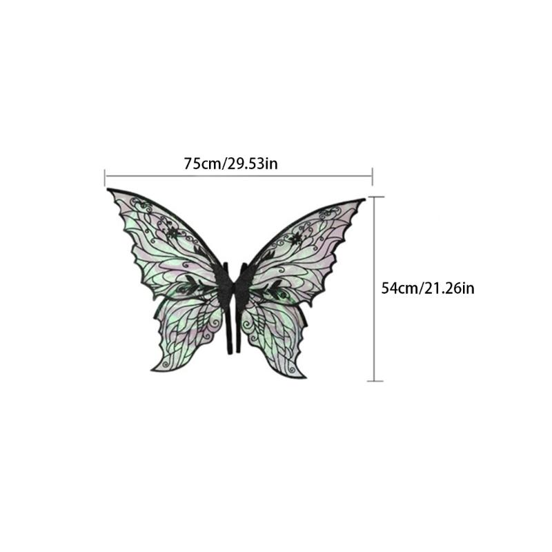 Performances Butterfly Fairies Angel Wing Funny Dress Up Butterfly Wing Sparkles Costumes Halloween Cosplays Wing Props