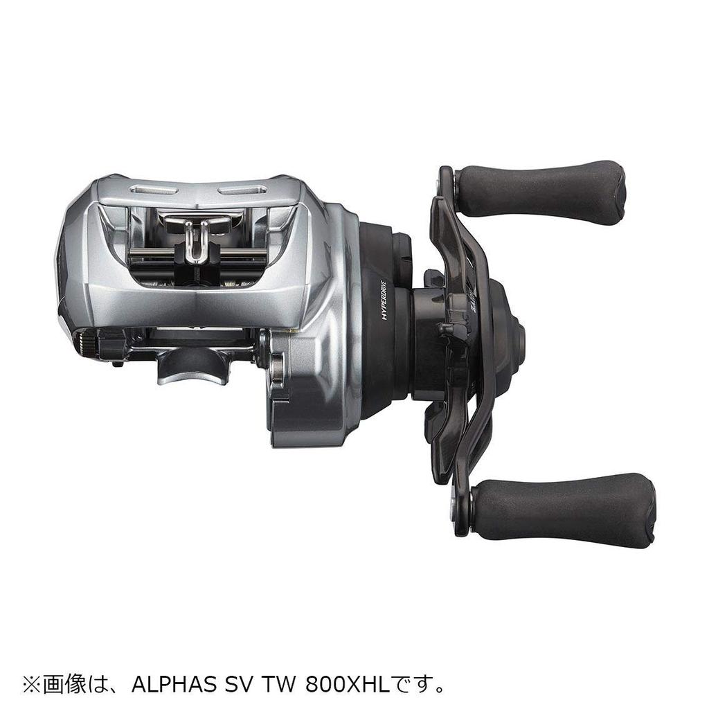 Daiwa Alphas SV TW 800HL Baitcasting Reel Gray Left-Handed [2021 Model] Black,