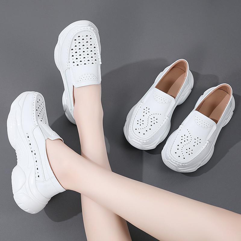 Women's Shoes Thick Bottom Platform Soled Shoes Women's Wedges 35-40