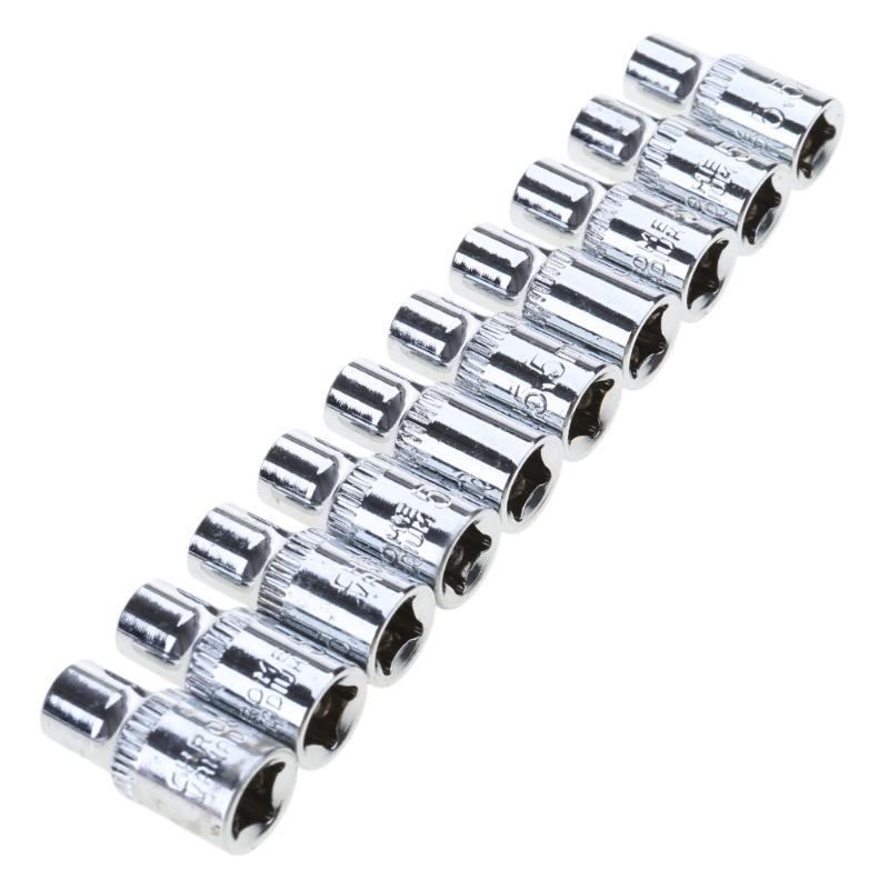 Thin Wall Design Short Socket Set 6 Point Metric 4mm To 14mm Wrench Accessories Furniture Assembly Tool for Tight Space