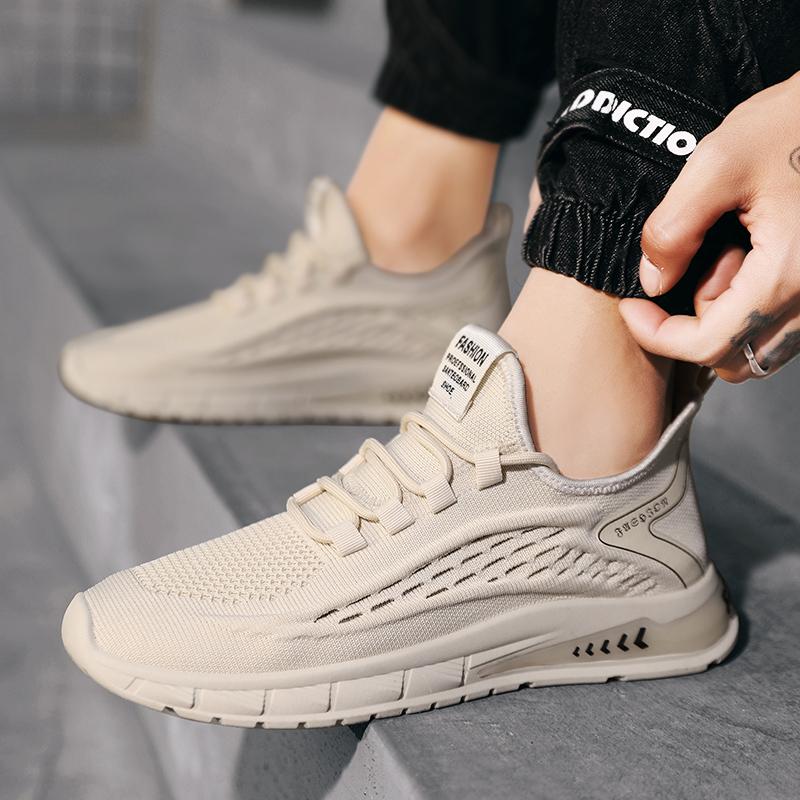 Fashion Men Shoes Lightweight Sneakers Breathable Running Shoes Casual Shoes Summer Walking Shoe Hollow Out Mesh Tenis Masculino