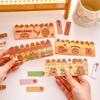120Sheets Kawaii Strip Capybara Memo Pads Simple Scrapbooking Sticker School Supplies Post Sticky Notes Office Stationery