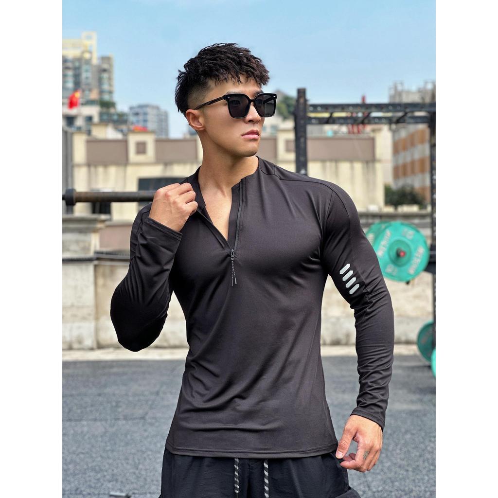 Spring Autumn Jacket Men Fitness Sportswear Gym Training Long Sleeve Sweatshirt Jogging Male Coat Cardigan Zipper Running Jacket