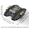 MOC Military Tank Building Blocks Heavy KV44 Tank Model Vehicle with Dozer Blade Classic Toys Adult Collections Gifts