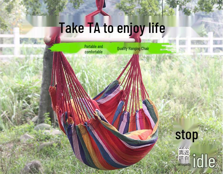 Versatile Indoor/Outdoor Hanging Chair: Ideal for Dorms, Adults & Kids