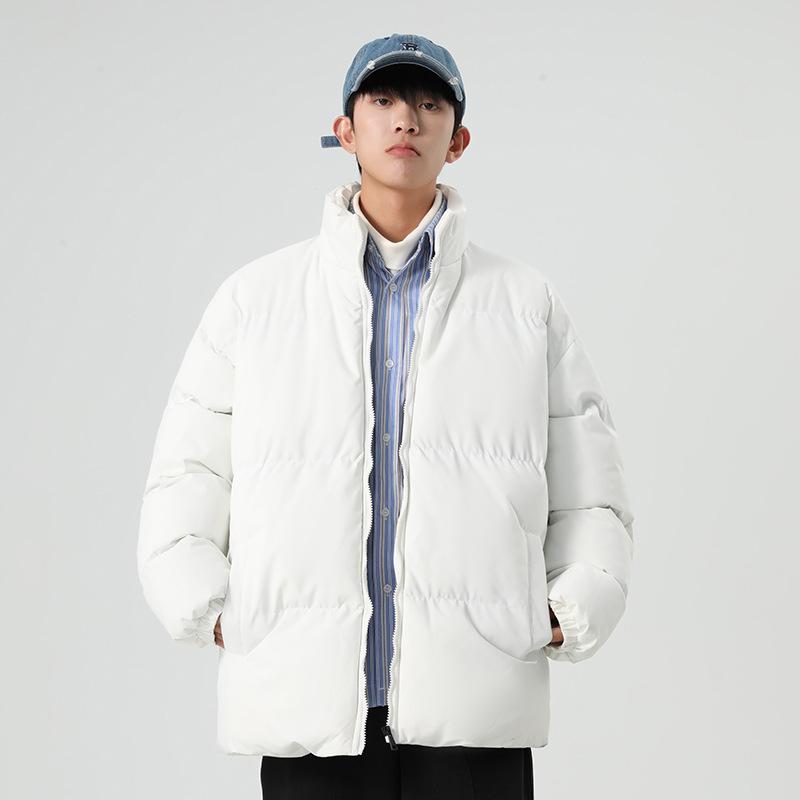 Stand-up Collar Cotton Clothing Men and Women with The Same Paragraph Winter Thickened Down Cotton Jacket Couples Clothing Cotton Coat Jacket Men