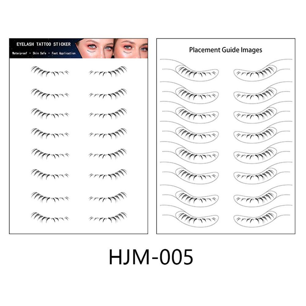Lower Eyelash Tattoo Long-Lasting Waterproof And Sweatproof Simulation 3D False Eyelash Enlarge Double Under Eye Eyelash Sticker