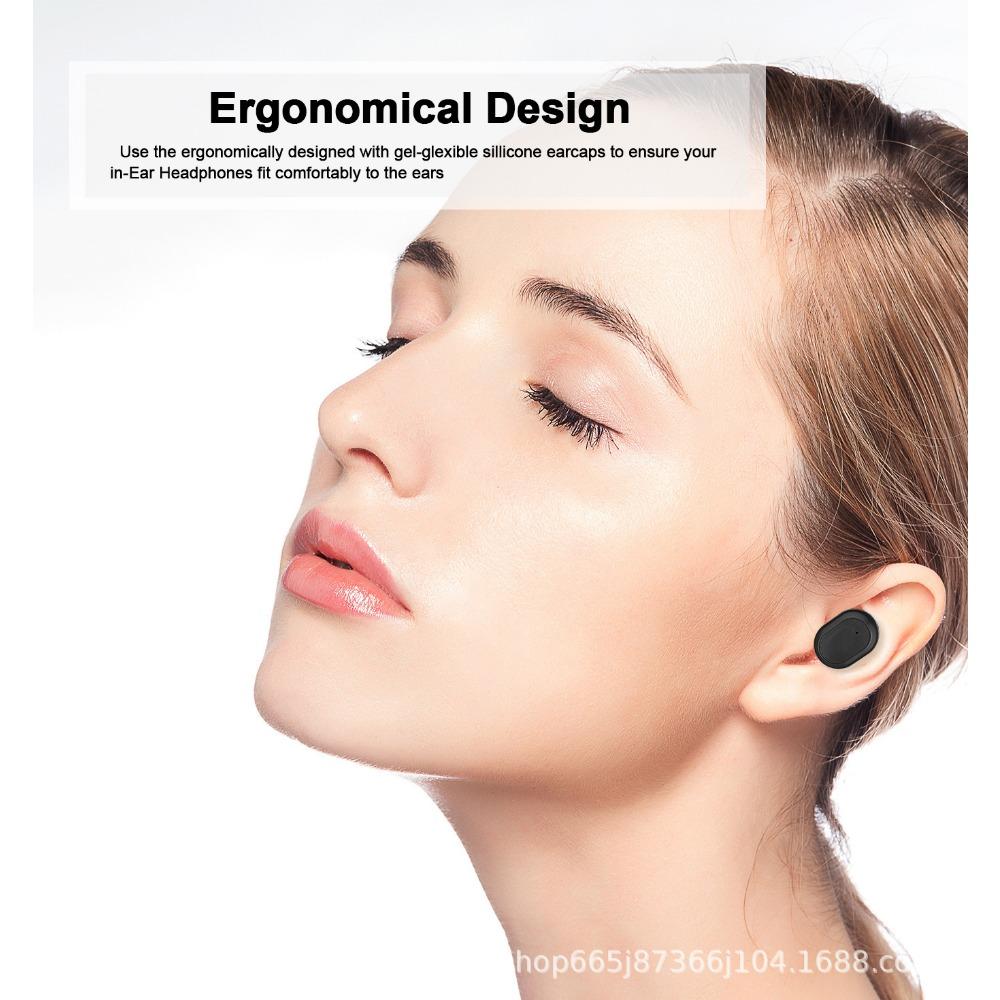 E6S Bluetooth Headset Digital Display Bluetooth Headset Mini Sports Earbuds