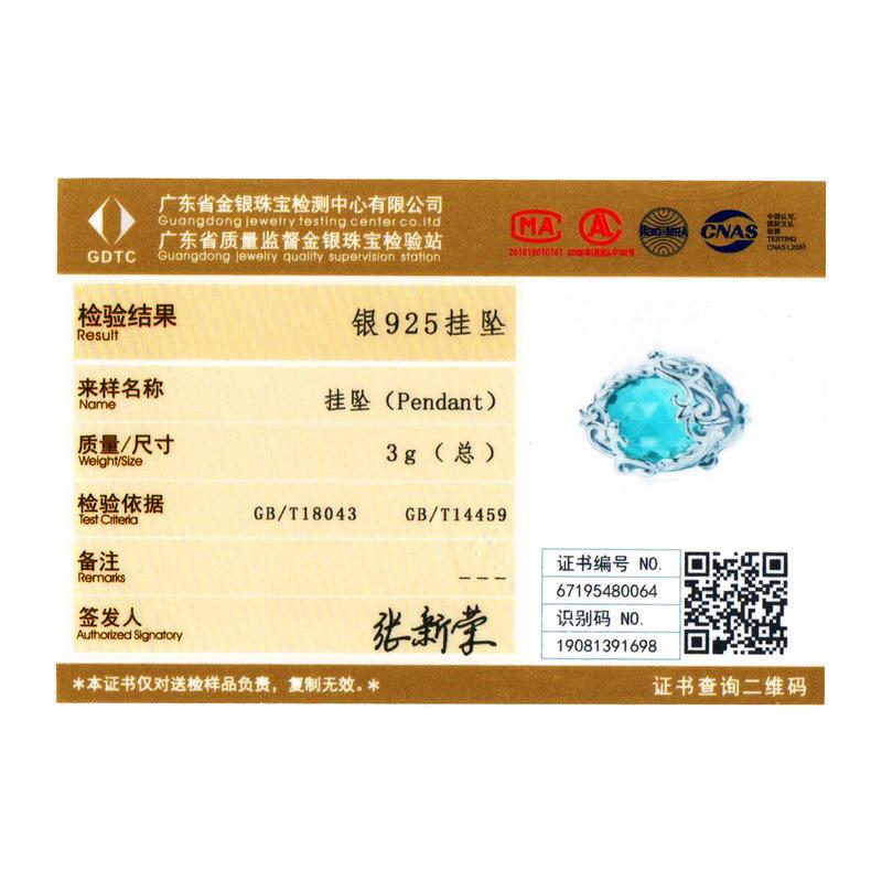 BAMOER 925 Silver Winding Blue Round Beads for Jewelry Making Blue Glass Crystal Charm Fit Bracelet