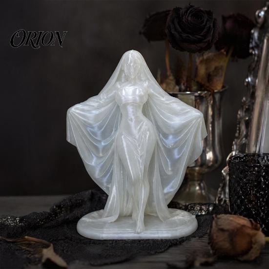 Gothic Style Soft Furnishings 3D Printed Goddess Statue, Minimalist Figurine, Modern Niche Home Accessories Mysterious Sculpture for Office Desk Shelf