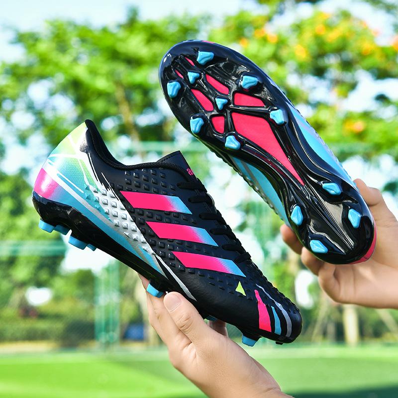 

Футбольные бутсы tf сломанные ногти искусственный газон AG длинные ногти подростки студенты мальчики и девочки кожаные тренировочные туфли для ног 35