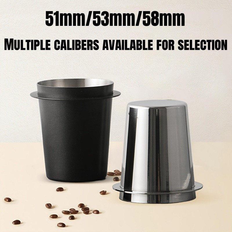 Espresso Powder Catch Cup Food Grade Stainless Steel Portable Coffee Dosing Cup 51mm 58mm Practical Coffee Bar Accessory
