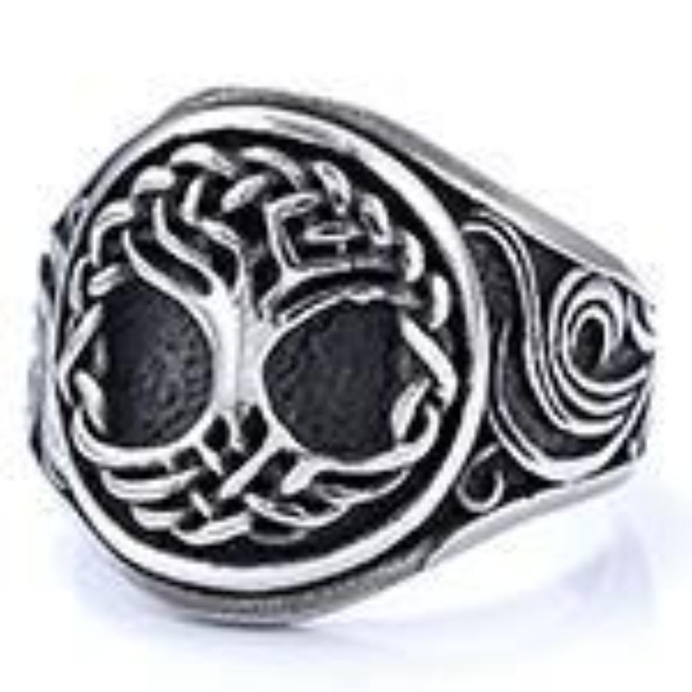 Nordic Vintage Ring Titanium Steel Rust Free Fashion Jewelry for Women Men Trendy Accessories