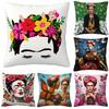 Frida Pillowcase Luxury Cushion Cover For Sofa Anime Personalized Gifts Home Decorations Living Room Decoration Sleeping Pillows